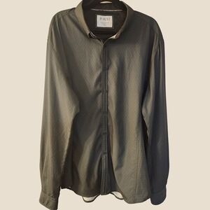 JB Holt Athletic Fit Dark Olive Button Down Shirt XL Dark Academia Goblincore